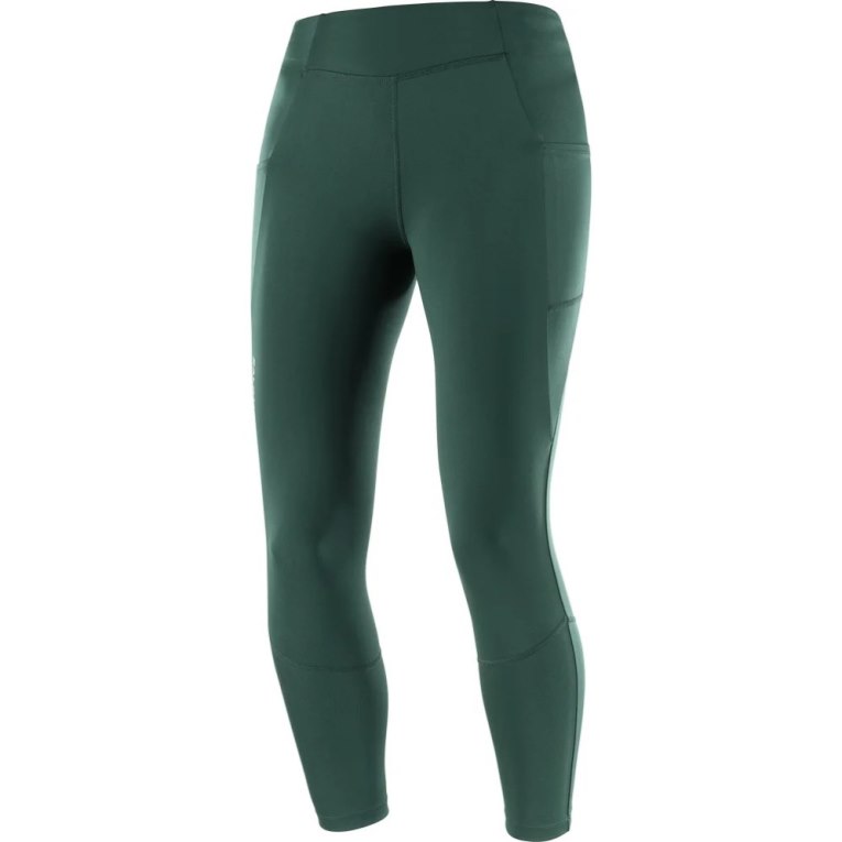 Calça Legging Salomon Cross Run 25'' Feminino Verdes | PT T17538